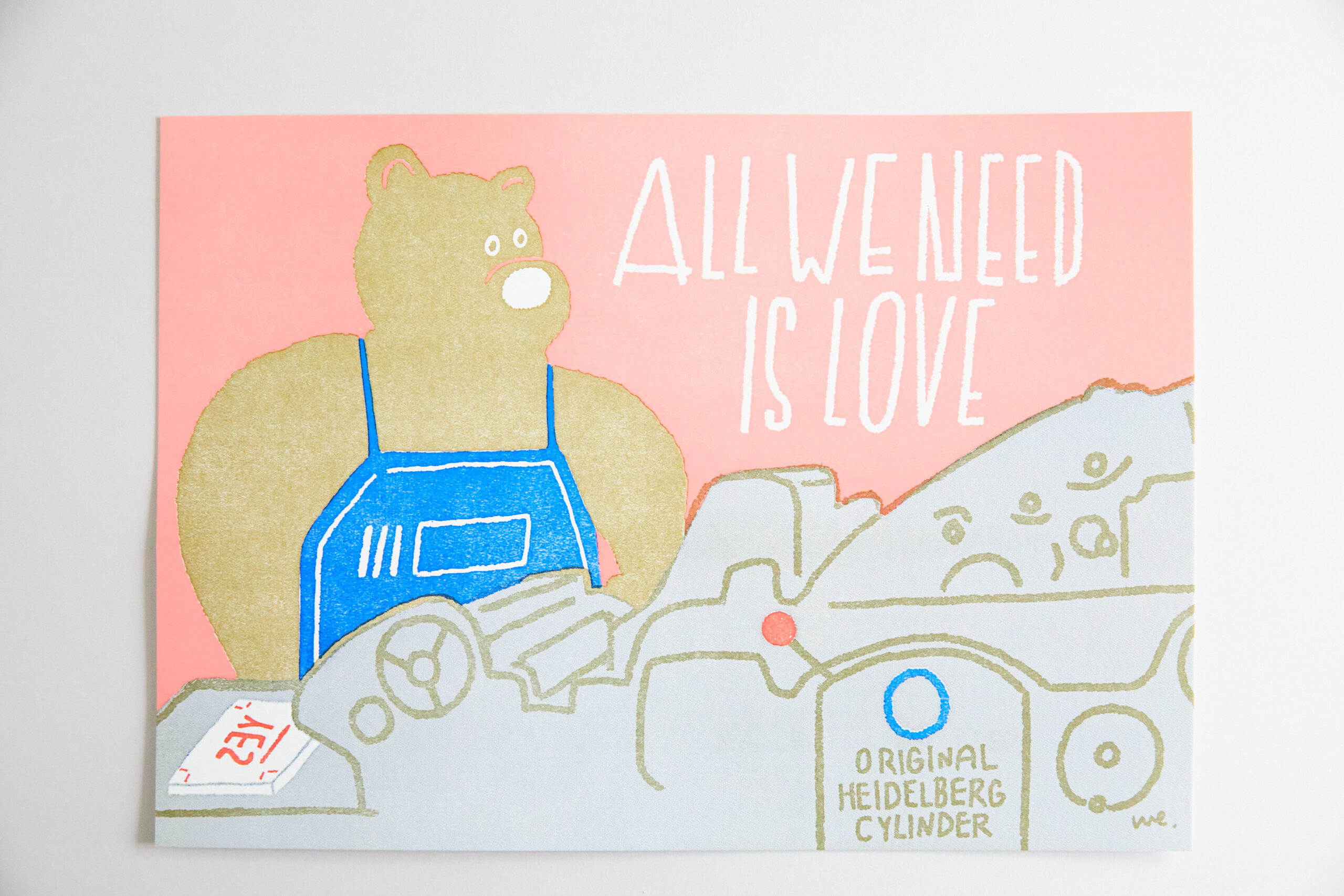 『ALL WE NEED IS LOVE』活版4色