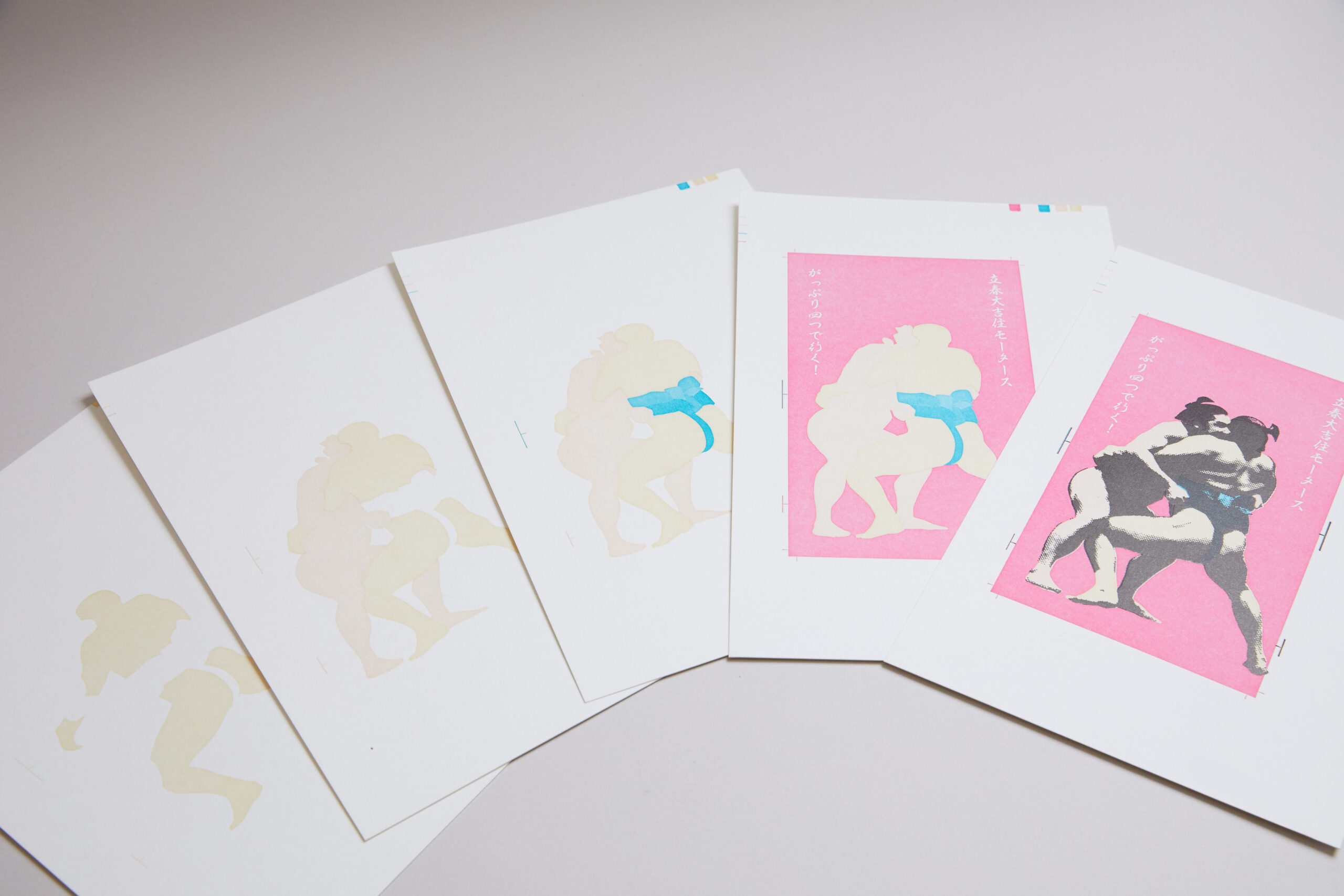 活版印刷5色　ポストカード